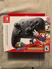 Nintendo Switch Pro Controller with Super Mario Odyssey Full Game
