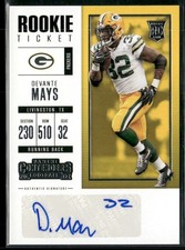 2017 Panini Contenders #170 Devante Mays