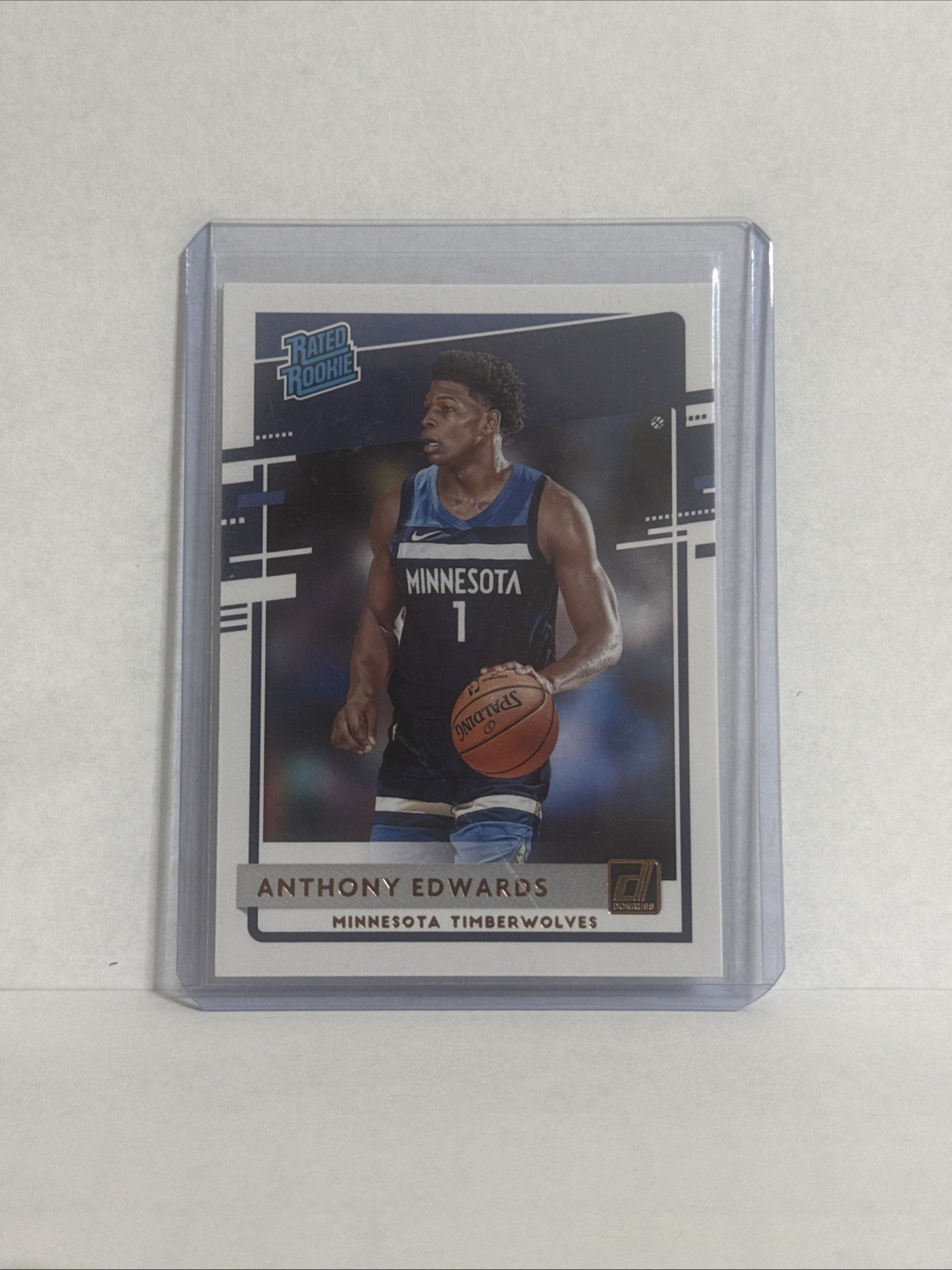 Panini 2020-21 Donruss Rated Rookie Anthony Edwards #201 Minnesota Timberwolves