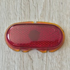 Oem 1942 - 48 Red Glass Ford Tail Light Lens Duolamp 21a Oem 1942 - 48 Red Glass Ford Tail Light Lens Duolamp 21a