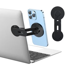 Magnetic Phone Holder Adjustable Phone Side Mount for Computer Monitor Laptop