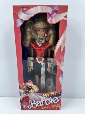 Rare Vintage 1988 Barbie 1280 My First Doll 1990 Texas Convention Red Black