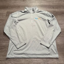 The North Face Quarter Zip Pullover Men XL Gray Outdoor BlueSnap Gorpcore Hiking
