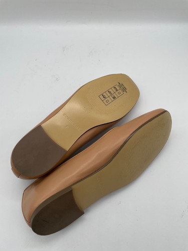 Everlane The Day Mary Jane Flat Women 7 Slip On Tan Leather Square Toe Elastic - Picture 10 of 13
