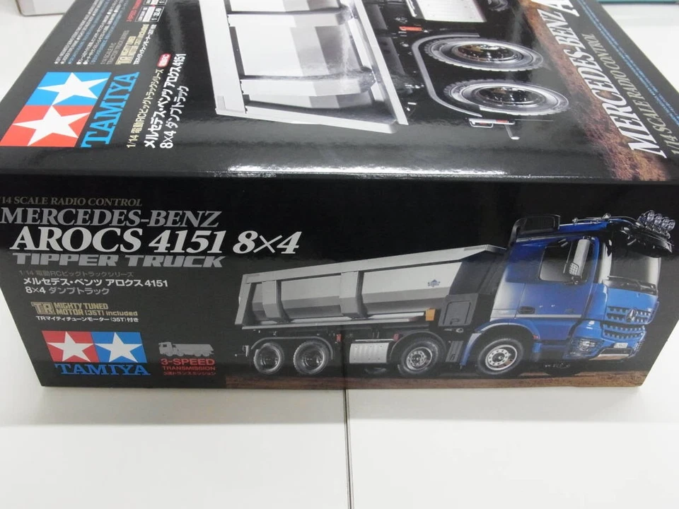 TAMIYA 1/14 RC Big Truck No.65 MERCEDES-BENZ AROCS 4151 8X4 DUMP TRUCK 56365 New - Image 3 of 4