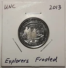 2013 CANADA 25 Cent Arctic Expedition Frosted Coin From Mint Roll UNC