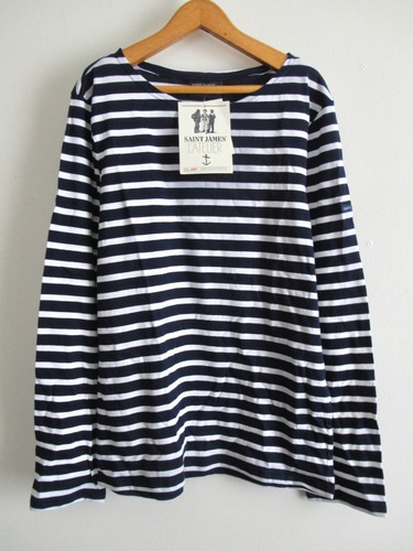 MODERNE Breton Striped Shirt S France 