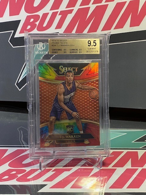 2014-15 Select Tie Dye Prizm /25 TJ Warren RC #284 BGS 9.5 Quad Gem Mint! Nets