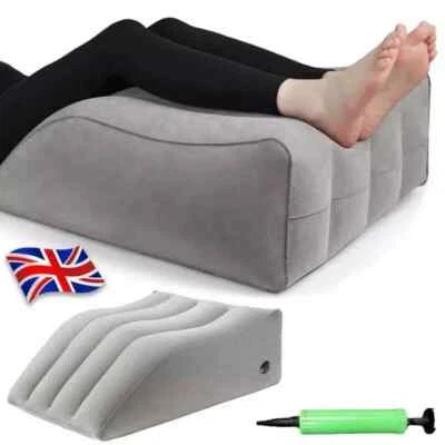Legs & Foot Pillow Elevation Back Pain Camping Inflatable Bed Wedge Lift Pillow