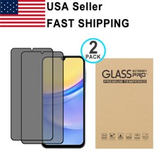 2PK Privacy Tempered Glass Protector For Samsung Galaxy A02/03S A12 A13 A14 A15