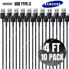 Lot OF 10Pcs USB C Fast Charge Cable 4ft Type C Data Cord For Samsung Android LG