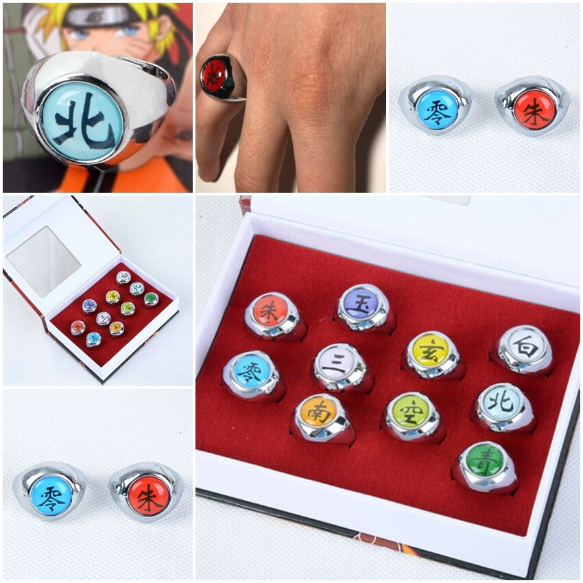 2020 Rings 10 pcs Akatsuki Cosplay Member's Ring Set | eBay