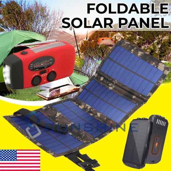 80W USB Waterproof Portable Super Charger Solar Power Bank for Mobile Phone