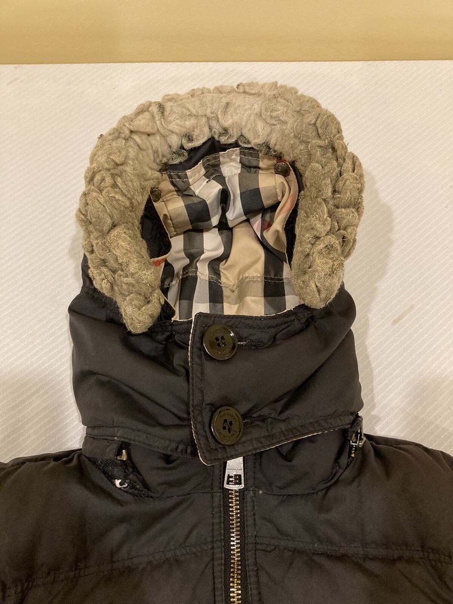 バーバリー　ダウン　120cm  美品❗️ バーバリーBurberryダウンジャケットXS （BURBERRY(バーバリー