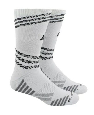 *NEW* adidas Unisex Speed Mesh Basketball/Football Team Crew Sock, XL, D2320