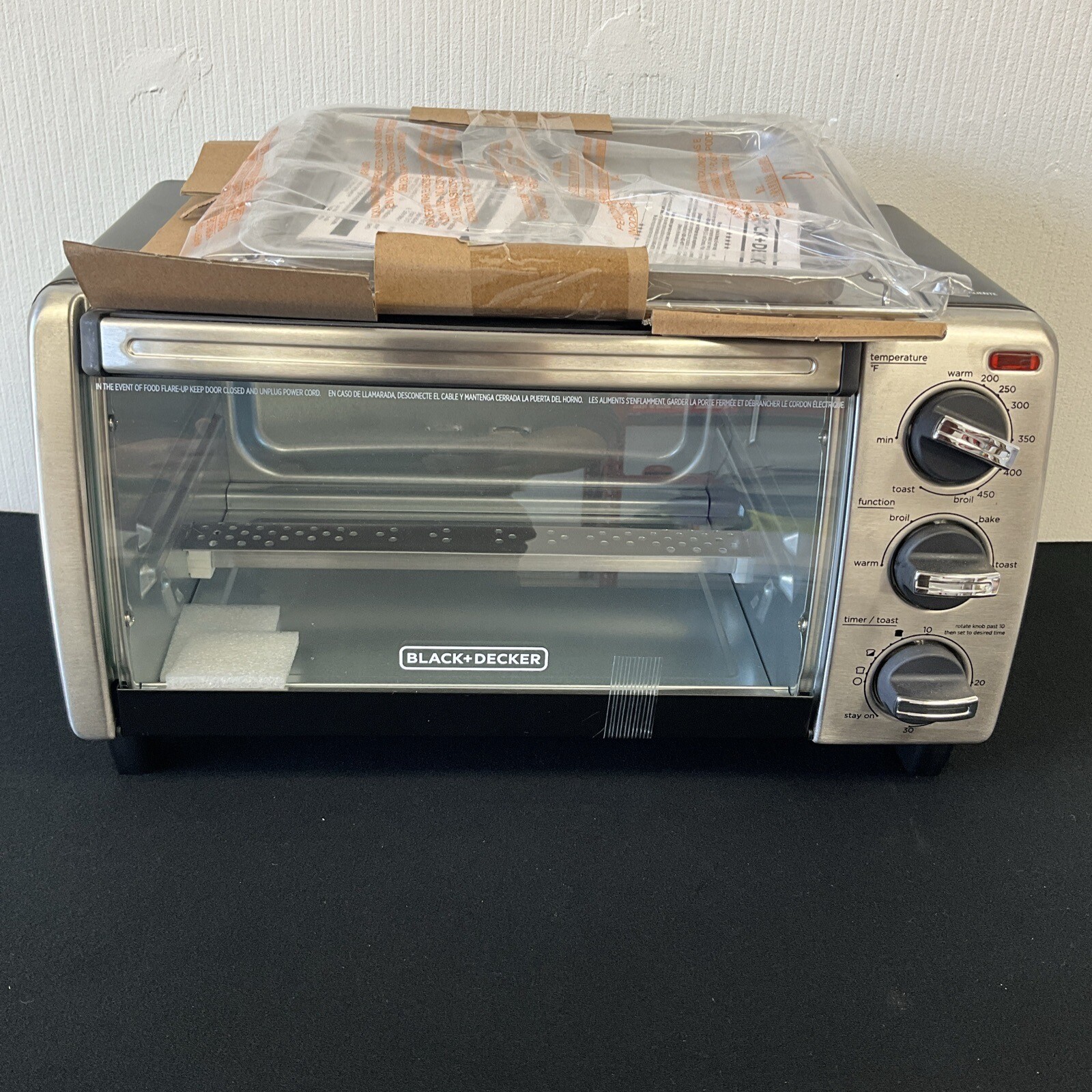 BLACK+DECKER TO1356SG 1150W 4Slice Toaster Oven Gray 50875816084 eBay