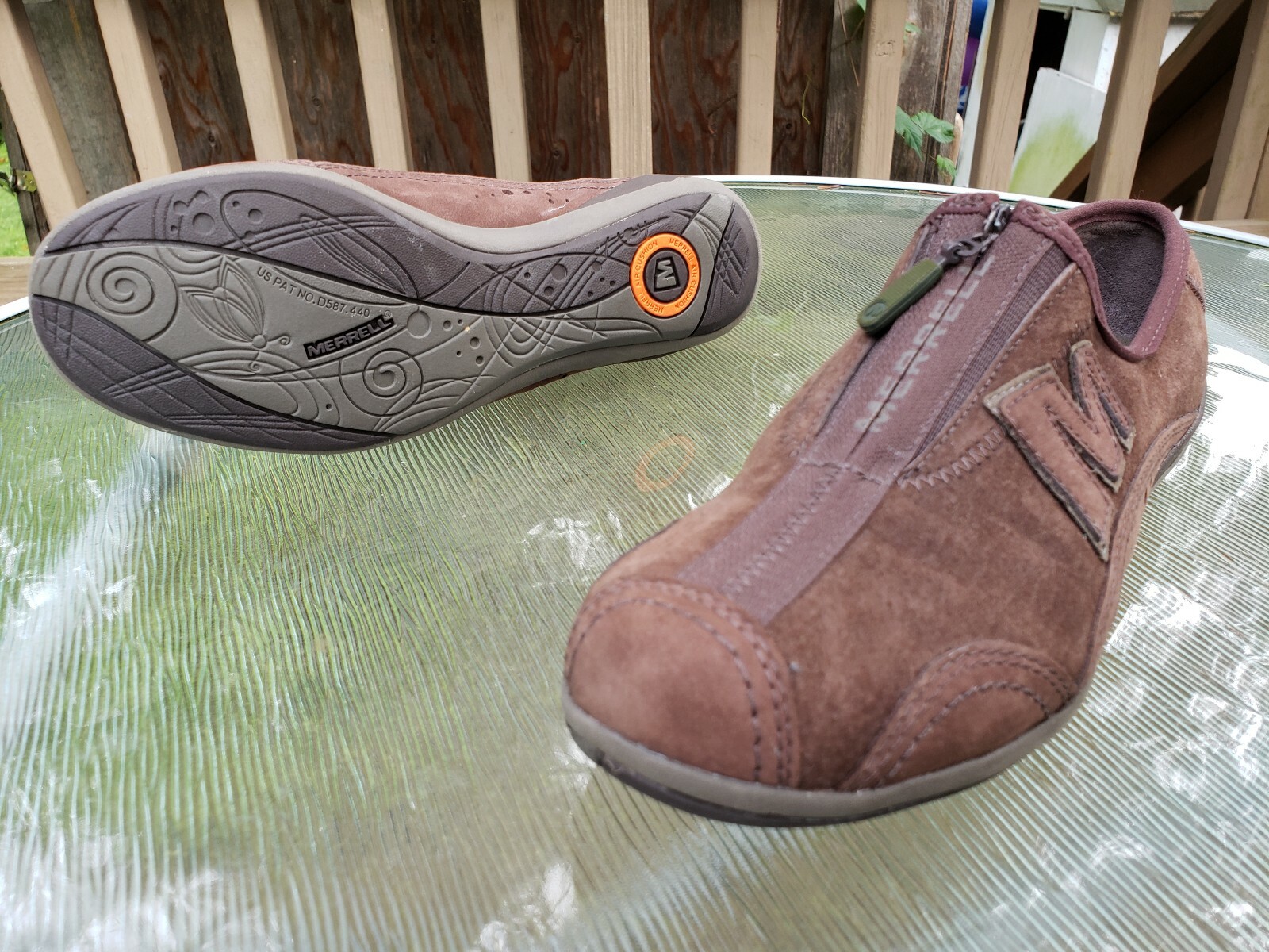 Women's Merrell Arabesque Brown Leather Walking Shoes… Gem