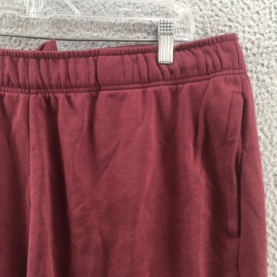 Fanatics Jogger Pants Mens 2XL Solid Burgundy Elastic Waist Drawstring Pull On - Image 3 of 4