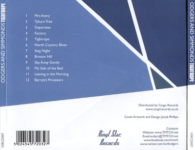 ODGERS & SIMMONDS - TIGHTROPE NEW CD