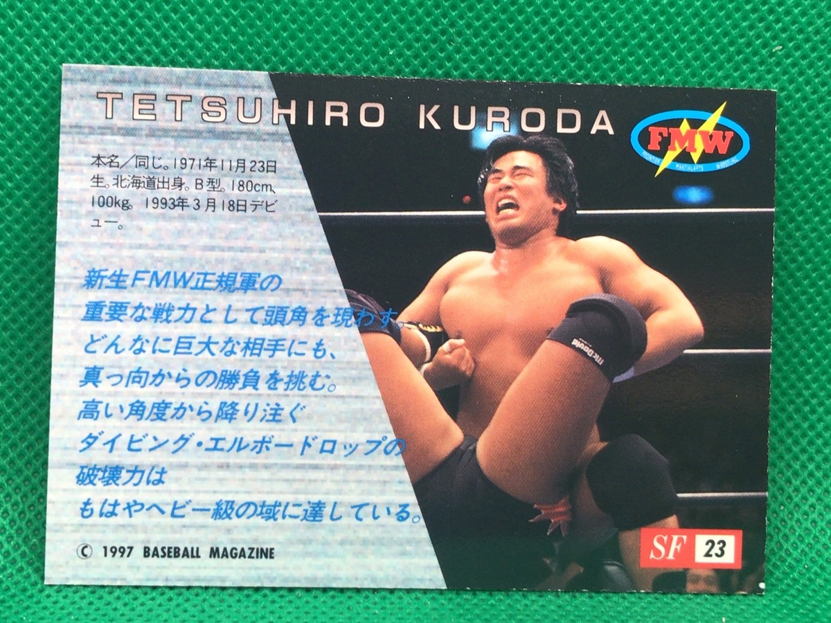 TETSUHIRO KURODA FMV Japan Pro wrestling BBM Card Sparkling