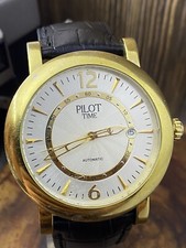 Watch PILOT TIME Automatic Miyota Movement Men Wrist Watch 5435