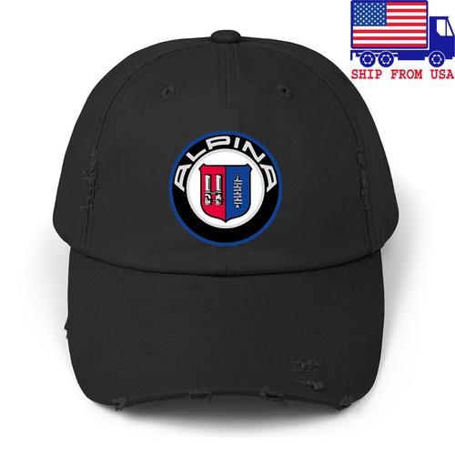 Alpina Racing Tuner Black Distressed Hat Baseball Cap | eBay