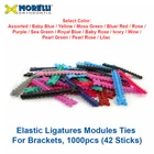 Dental Morelli Orthodontic Elastic Colorful Ligature Ties for Brackets 1000pcs