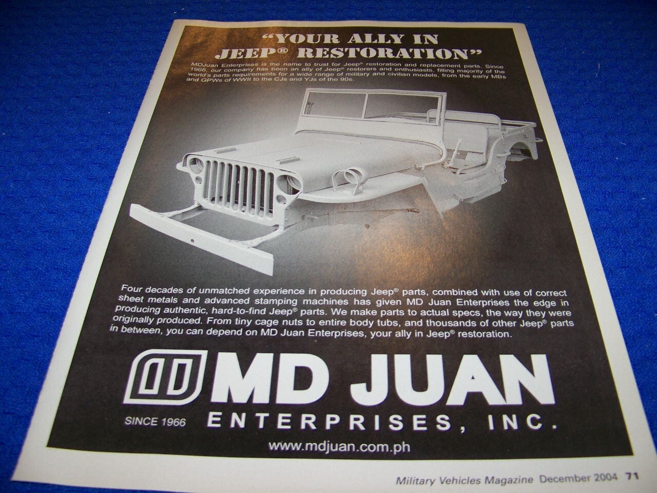 2004 MD JUAN JEEP RESTORATION 