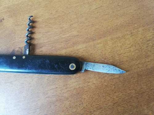 NAVAJA DE BOLSILLO PLEGABLE DE COLECCIÓN SEGUNDA GUERRA MUNDIAL ALEMANA K55K SOLINGEN OFICIAL HERRAMIENTA - Imagen 3 de 10
