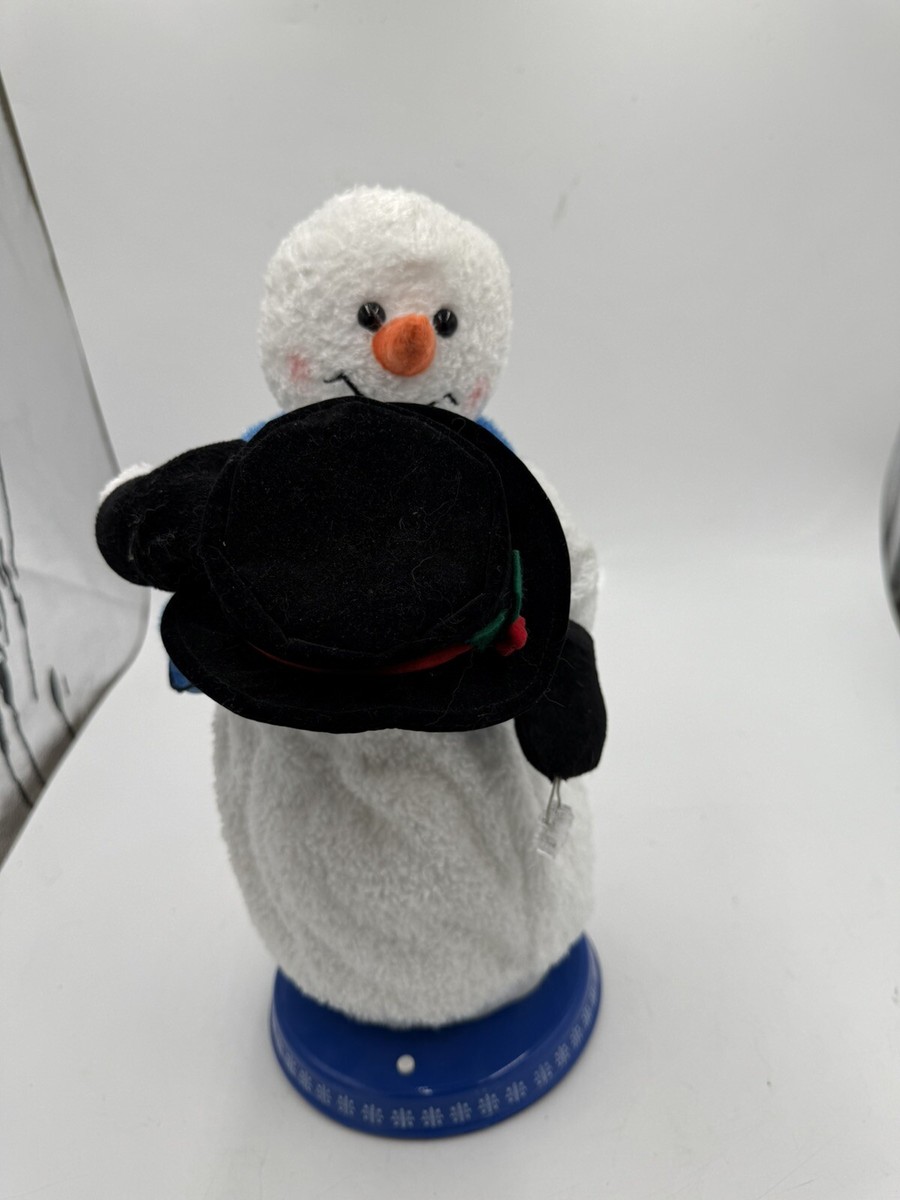 ⛄️Gemmy Animated Spinning Snowflake Snowman Singing