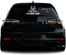 Autoaufkleber Set FRATZE FCKYSLF I LOVE ASS Sticker Heckscheibenaufkleber Maske