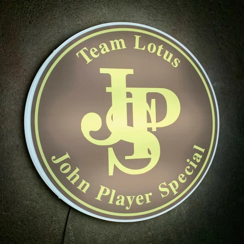 JPS LOTUS F1 TEAM LED ILLUMINATED WALL LIGHT SIGN GARAGE AUTOMOBILIA GAS & OIL - Picture 2 of 12