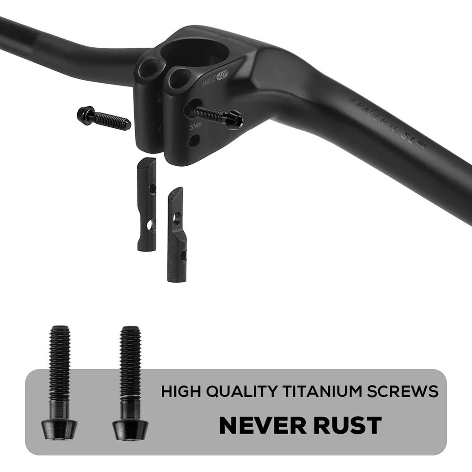 FRASER IC -40° Full Carbon Fibre MTB Bike Integrated Cockpit Handlebar - Image 3 of 4