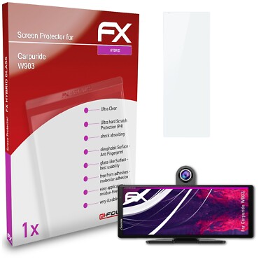 atFoliX Glasfolie für Carpuride W903 Panzerfolie 9H Schutzpanzer
