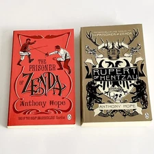2 x Books - The Prisoner Of Zenda & Rupert Of Hentzau - By Anthony Hope
