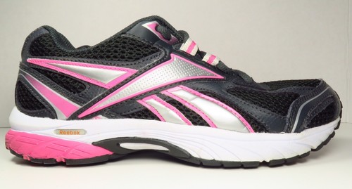 Reebok Pheehan Run Sneakers In Pink/Black/Silver Size 6 (Youth) | eBay
