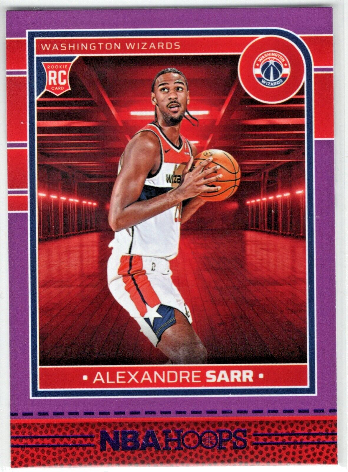 2024-25 Hoops Purple RC #232 Alexandre Sarr Wizards