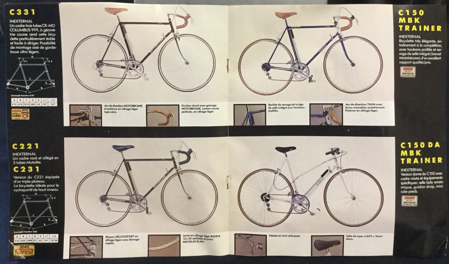Catalogue Vintage MBK 1980 – Vélos Et Cyclisme, Rare Collection