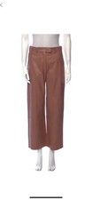 Helmut Lang Lamb Leather Straight Leg Leather Pants Nude Size 4 NEW 1495