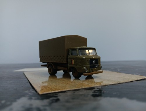 Busch/E.G,NVA,DDR.IAF.W-50.L/"mil" Low-Sided LKW,w/Tarpaulin.1965-90/HO/R-Rare. - Picture 7 of 10