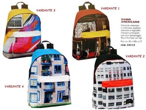 Ferrari Zaino Americano Organizzato Panini Franco Bambini Zaino Scuola-  CommercioVirtuoso.it