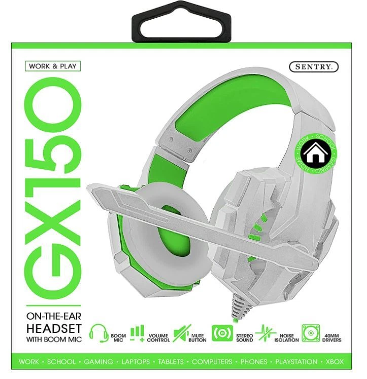 SENTRY HPXGX150W Gaming Headphone with Microphone White