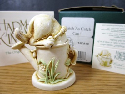 Harmony Kingdom Catch As Catch Can Cat In Watering Can Figurine TJCA10 UK Made