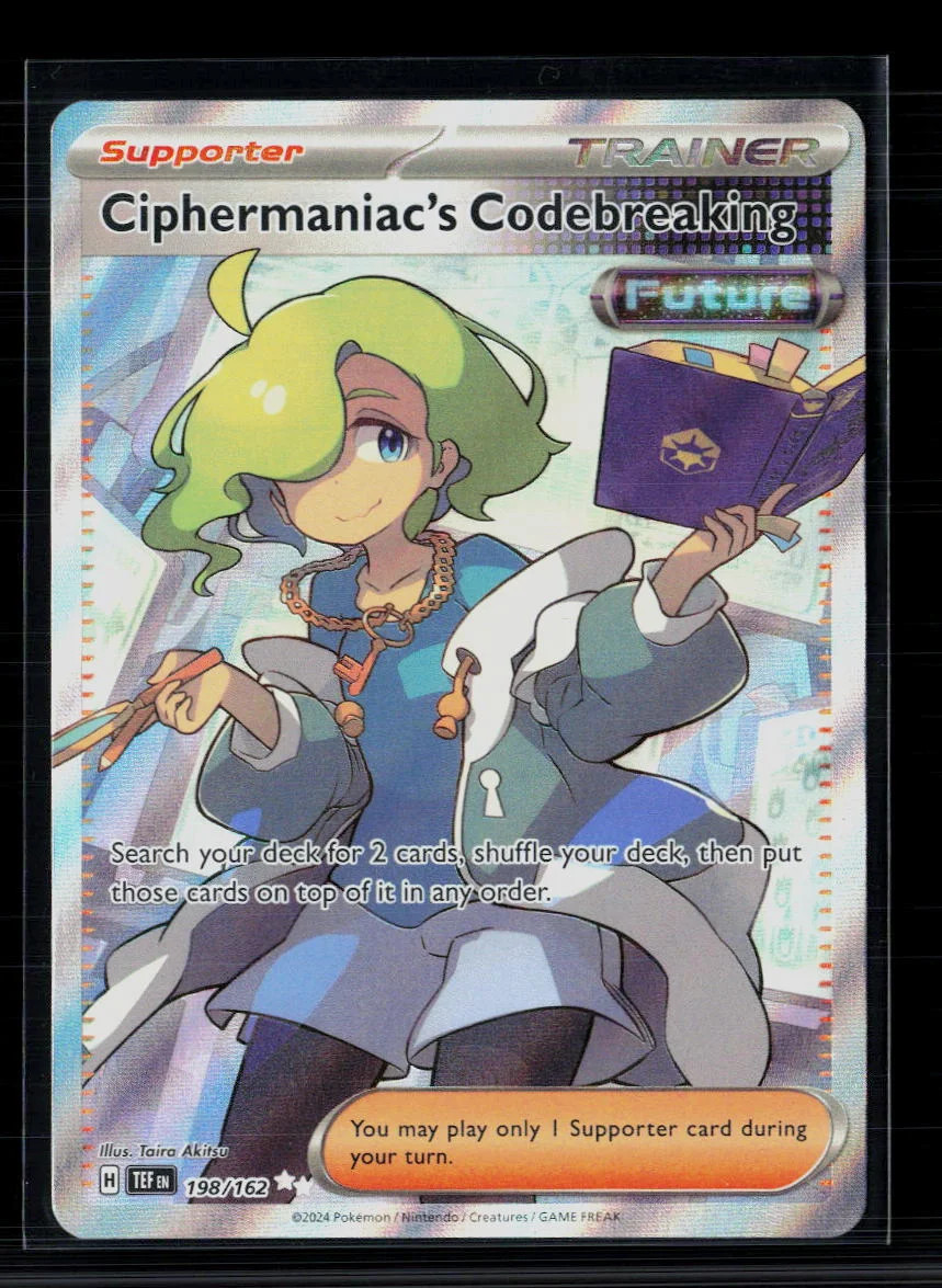 Pokemon 2024 Temporal Forces Ciphermaniac's Codebreaking SR FA #198/162