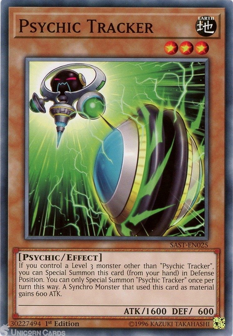 SAST-EN025 Psychic Tracker Common 1st Edition Mint YuGiOh Card