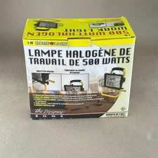 NEW The Designers Edge 500W Halogen Work Light – Yellow – NIB