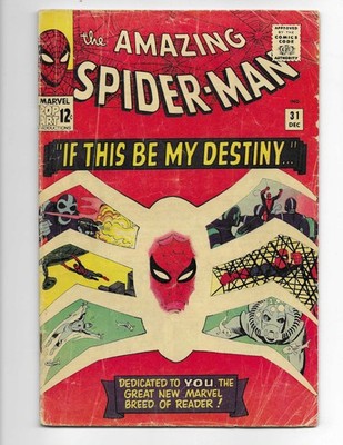 Amazing Spider-Man 31 1965 Marvel Comics VG- 3.5 1st App Gwen Stacy
