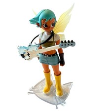 POP MART Peach Riot Frankie Rainstorm Punk Fairy Vinyl Figure Guitar Stand Box