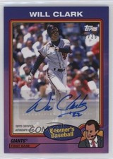 2024 Topps x Chris Berman Boomer's Baseball Purple 2/25 Will Clark #22A Auto b4d