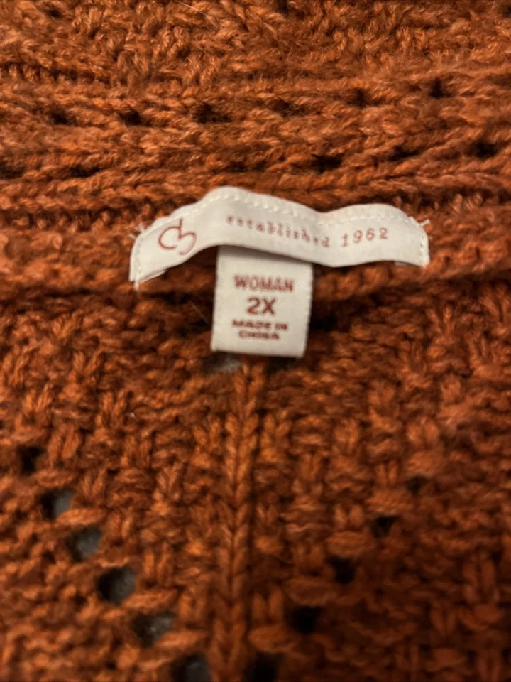 Orange Sweater 2x - Image 3 of 4